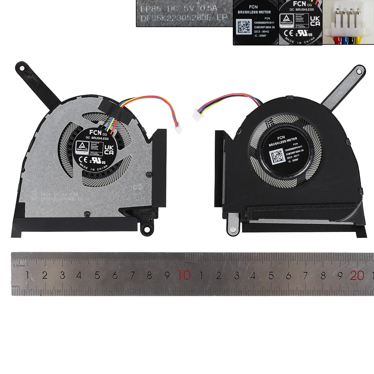 Picture of Laptop fan for ASUS TUF Dash F15 FX517ZC ZR（CPU,ORG）.